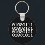 BINARY GEEK KEYCHAIN<br><div class="desc">GEEK IN BINARY

Globe Trotters specialises in idiosyncratic imagery from around the globe. Here you will find unique Greeting Cards,  Postcards,  Posters,  Mousepads and more.</div>