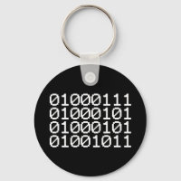BINARY GEEK KEYCHAIN