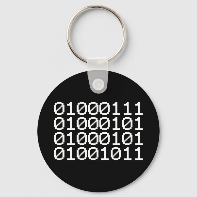 BINARY GEEK KEYCHAIN (Front)