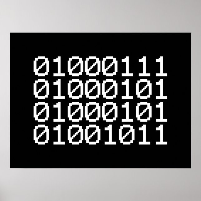 BINARY GEEK POSTER (Front)