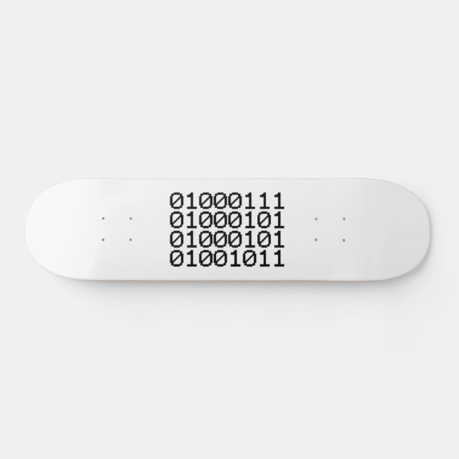 BINARY GEEK SKATEBOARD (Horz)