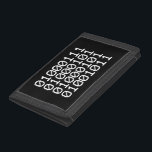 BINARY GEEK TRIFOLD WALLET<br><div class="desc">GEEK IN BINARY

Globe Trotters specialises in idiosyncratic imagery from around the globe. Here you will find unique Greeting Cards,  Postcards,  Posters,  Mousepads and more.</div>