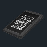 BINARY GEEK TRIFOLD WALLET<br><div class="desc">GEEK IN BINARY

Globe Trotters specialises in idiosyncratic imagery from around the globe. Here you will find unique Greeting Cards,  Postcards,  Posters,  Mousepads and more.</div>
