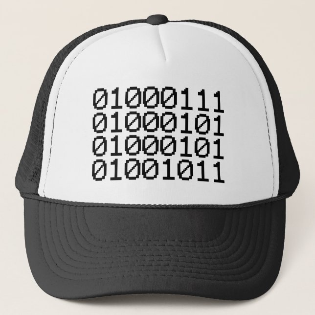 BINARY GEEK TRUCKER HAT (Front)
