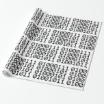 BINARY GEEK WRAPPING PAPER<br><div class="desc">GEEK IN BINARY

Globe Trotters specialises in idiosyncratic imagery from around the globe. Here you will find unique Greeting Cards,  Postcards,  Posters,  Mousepads and more.</div>