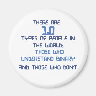 binary joke magnet