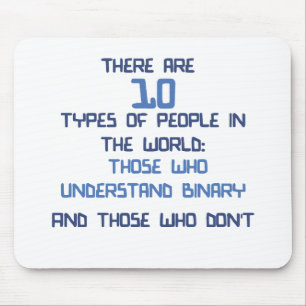 binary joke mouse mat