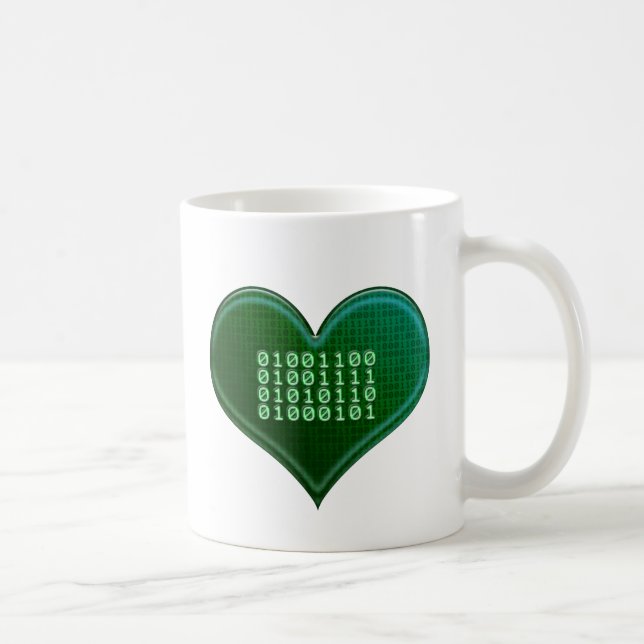 Binary LOVE Coffee Mug (Right)
