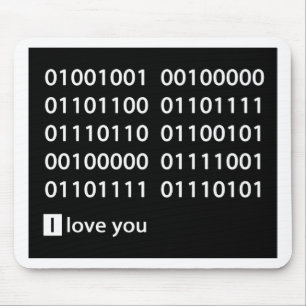 Binary Love Mouse Mat