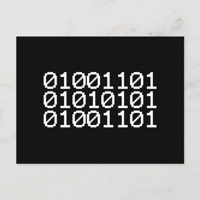 BINARY MUM POSTCARD (Front)