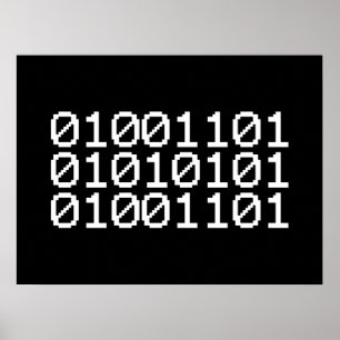 BINARY MUM POSTER