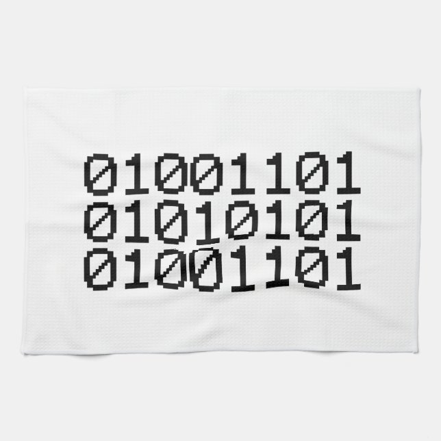 BINARY MUM TEA TOWEL (Horizontal)