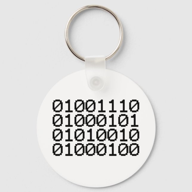 BINARY NERD KEY RING (Front)