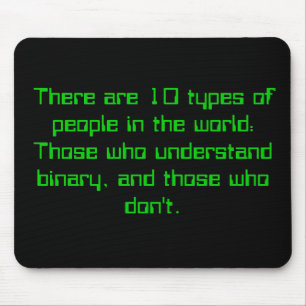 Binary People Mouse Mat