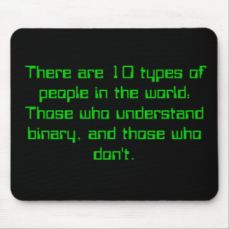 Binary People Mouse Mat