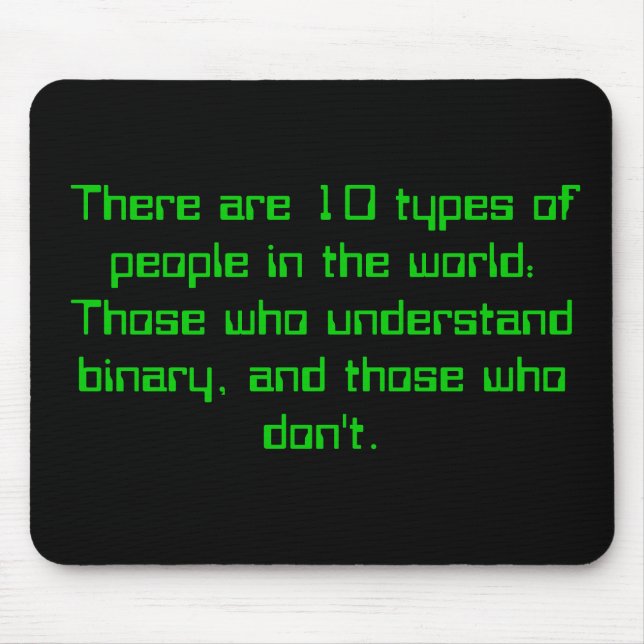Binary People Mouse Mat (Front)