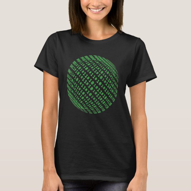 Binary Sphere Native Coding Computer Programming G T-Shirt (Front)