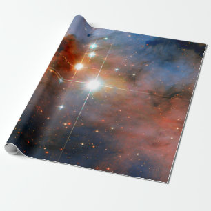Binary Stars WR 25 & Tr16-244 - Hubble Space Photo Wrapping Paper