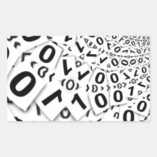 BINARY SYSTEM RECTANGULAR STICKER