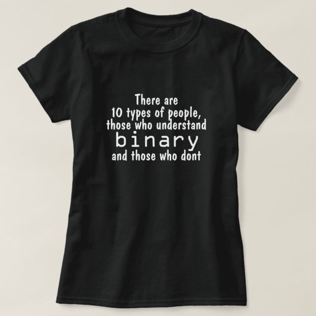 Binary T-Shirt (Design Front)
