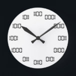 Binary Time Round Clock<br><div class="desc">Can you tell your time...  in binary?</div>