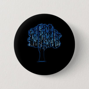 Binary Tree Coding Computer Programmer 6 Cm Round Badge