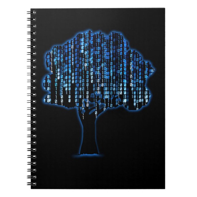 Binary Tree Coding Computer Programmer Notebook (Front)