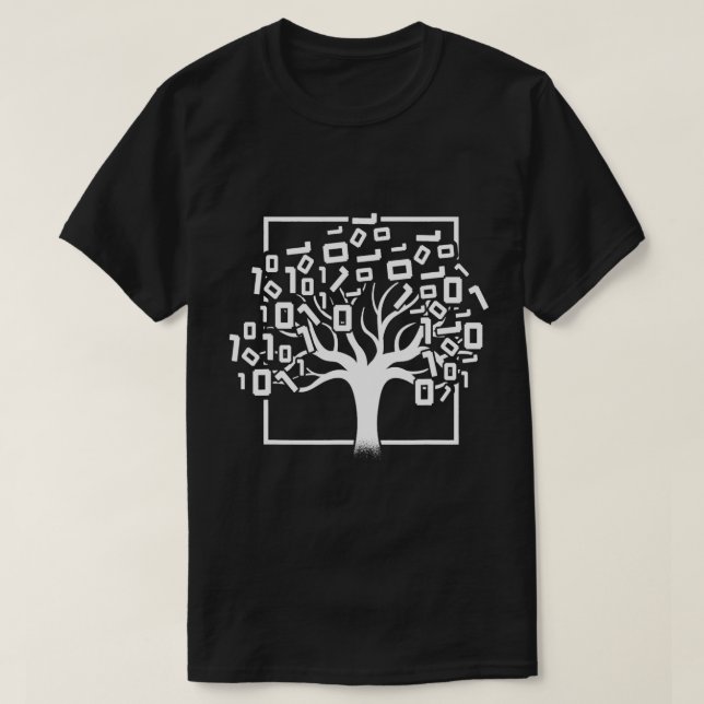 Binary Tree Computer Science Coding Programmer App T-Shirt (Design Front)