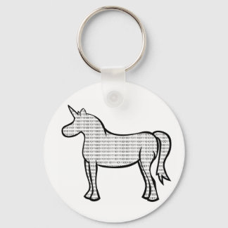 Binary Unicorn Key Ring