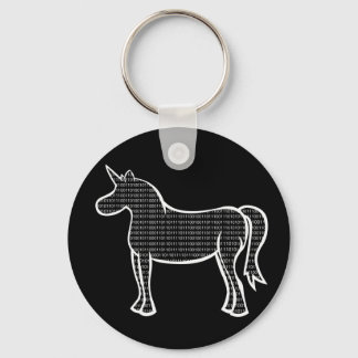 Binary Unicorn Key Ring