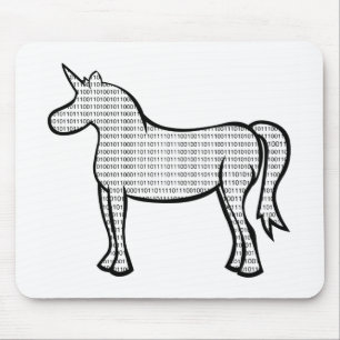 Binary Unicorn Mouse Mat