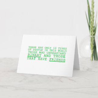 Binary vs. Friends Card