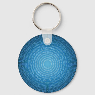 Binary World Key Ring