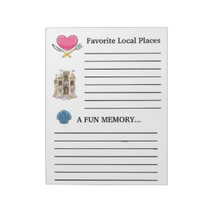 Binder Guest Book, Vacation, etc. Note Pad