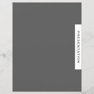 Binder Section Divider Presentation Grey