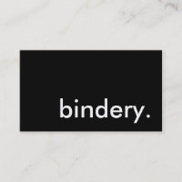 bindery.