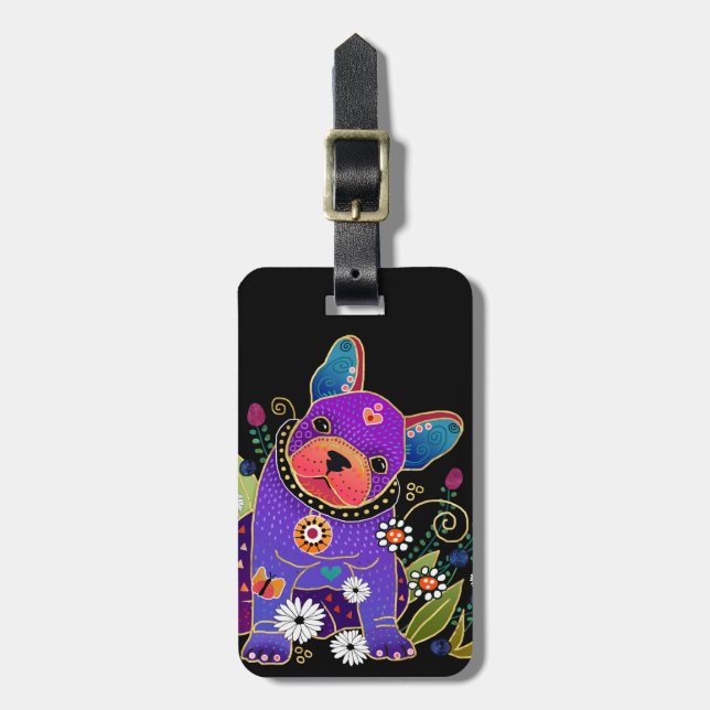 BINDI FRENCHIE- French Bulldog luggage tag (Front Vertical)
