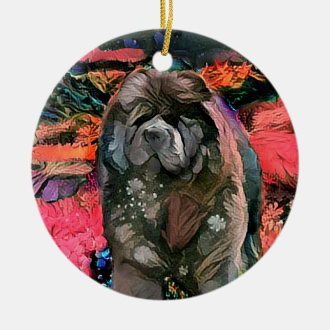 BINDI GARDEN PARTY Chow ornament (Front)