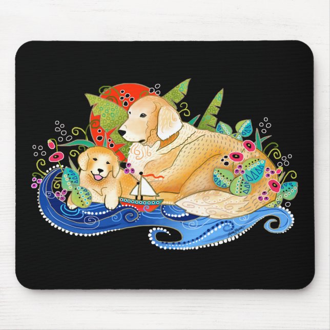 BINDI GOLDEN RETRIEVER MOUSE MAT (Front)