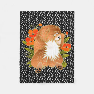BINDI MINGSIE chow fleece blanket - 3 sizes