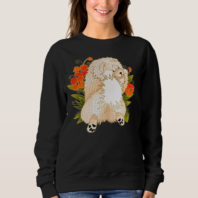 BINDI MINGSIE cream chow-FRONT DESIGN-choose style Sweatshirt (Front)