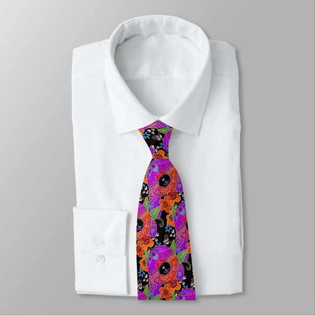 BINDI ROUGH CHOW - designer necktie (Tied)