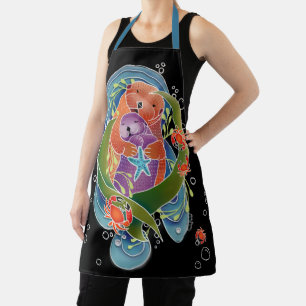 BINDI SEA OTTERS All-Over Print Apron