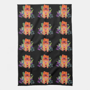 BINDI smooth chow ringside towel/kitchen towel