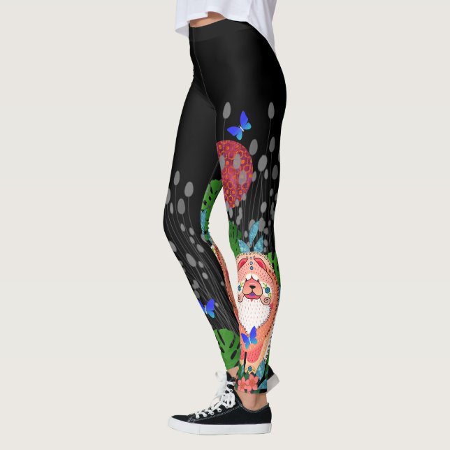 BINDI SOPHIE Tropical Vacation Ltd leggings (Left)