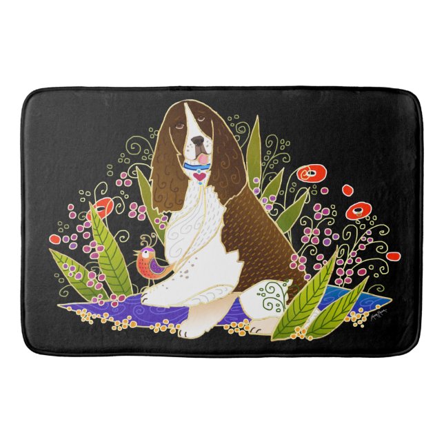 BINDI SPRINGER SPANIEL - crate or bath mat (Front)