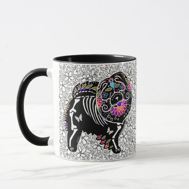 BINDI SUGARSKULL Chow - Day of the Dead Mug (Left)