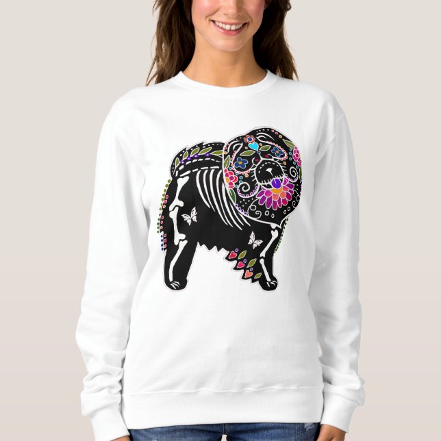 BINDI SUGARSKULL Chow dog- CHOOSE style Sweatshirt (Front)