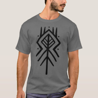 Bindrune of Ancestral Protection Black T-Shirt