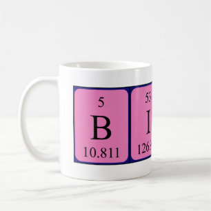 Bindu periodic table name mug
